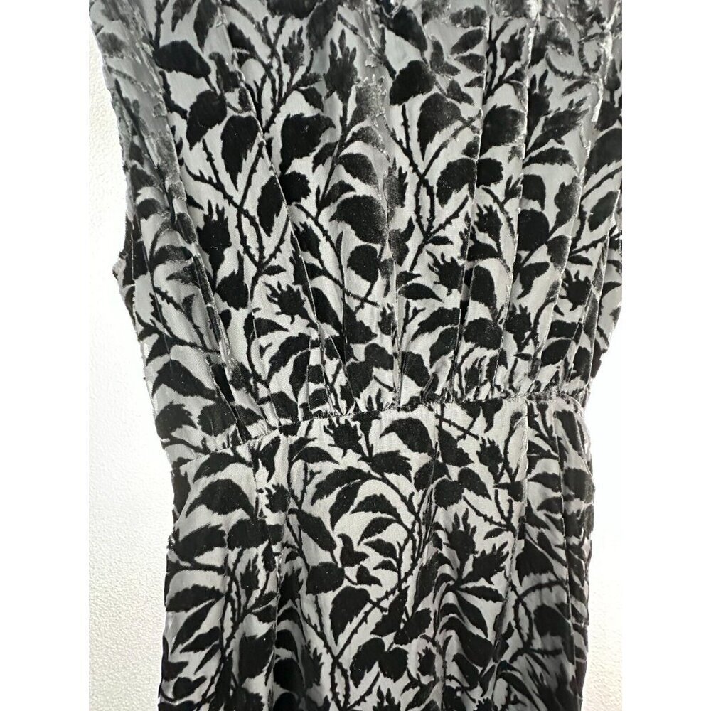 The Kooples Short Black Devore Velvet Dress Size S Cocktail - Picture 12 of 16